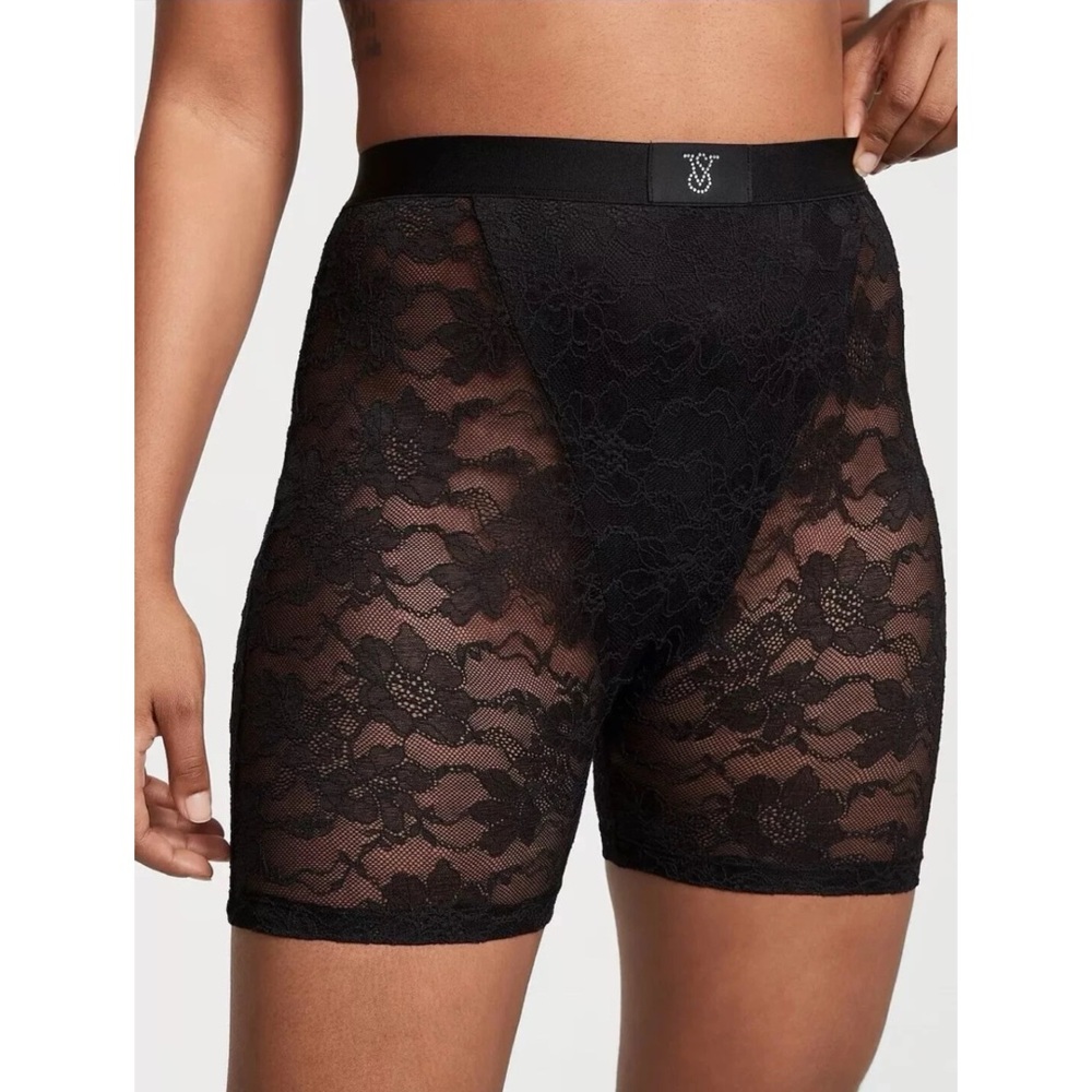 VS Monogram Shine Patch Lace Boxer Brief